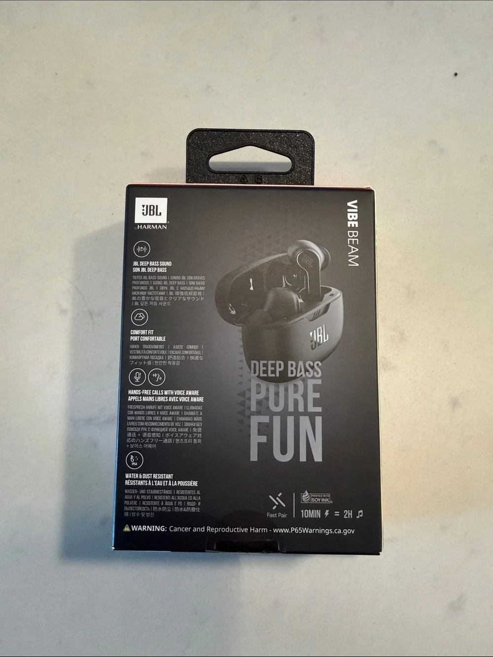 NWT JBL Vibe Beam True Wireless Earbuds - Black